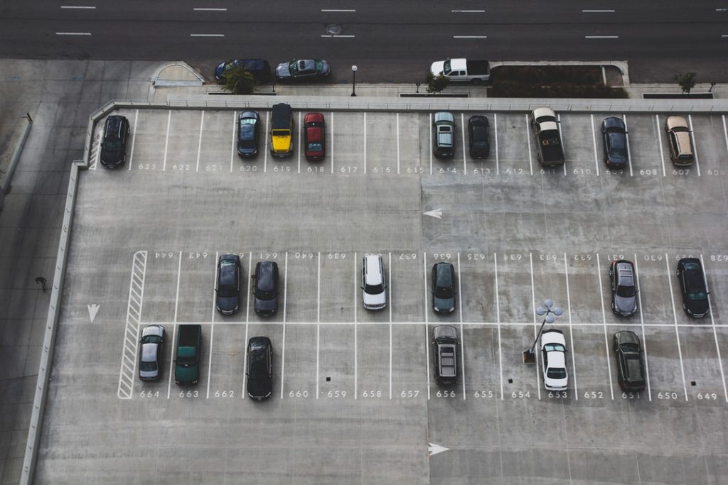 commercial parking lot